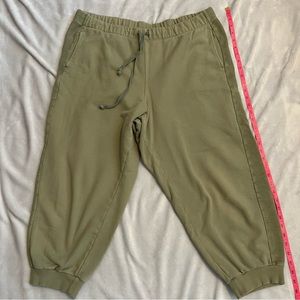 Aerie two tone Joggers size XXL pale olive green